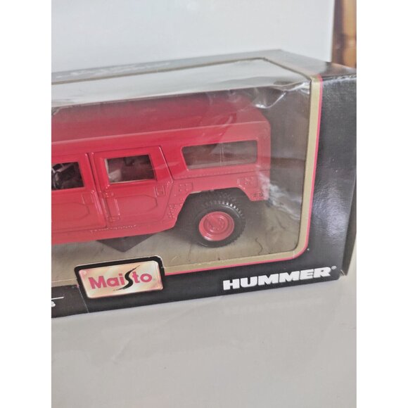 SPECIAL EDITION HUMMER by MAISTO Red DIE-CAST METAL 1/27 Original Box - Picture 12 of 13